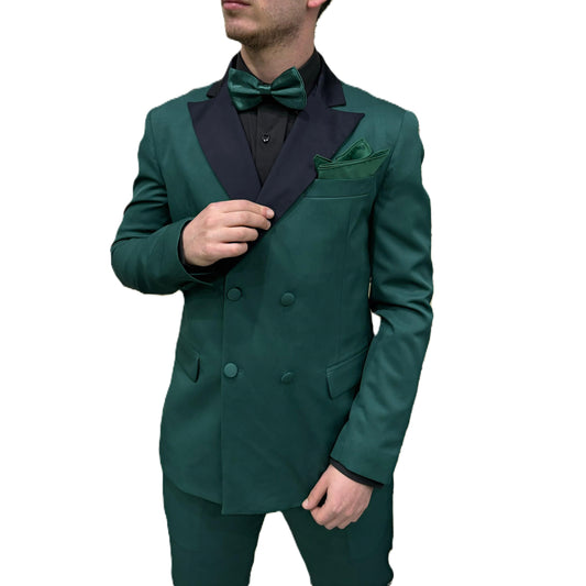 Abito da cerimonia Uomo doppio petto verde gucci